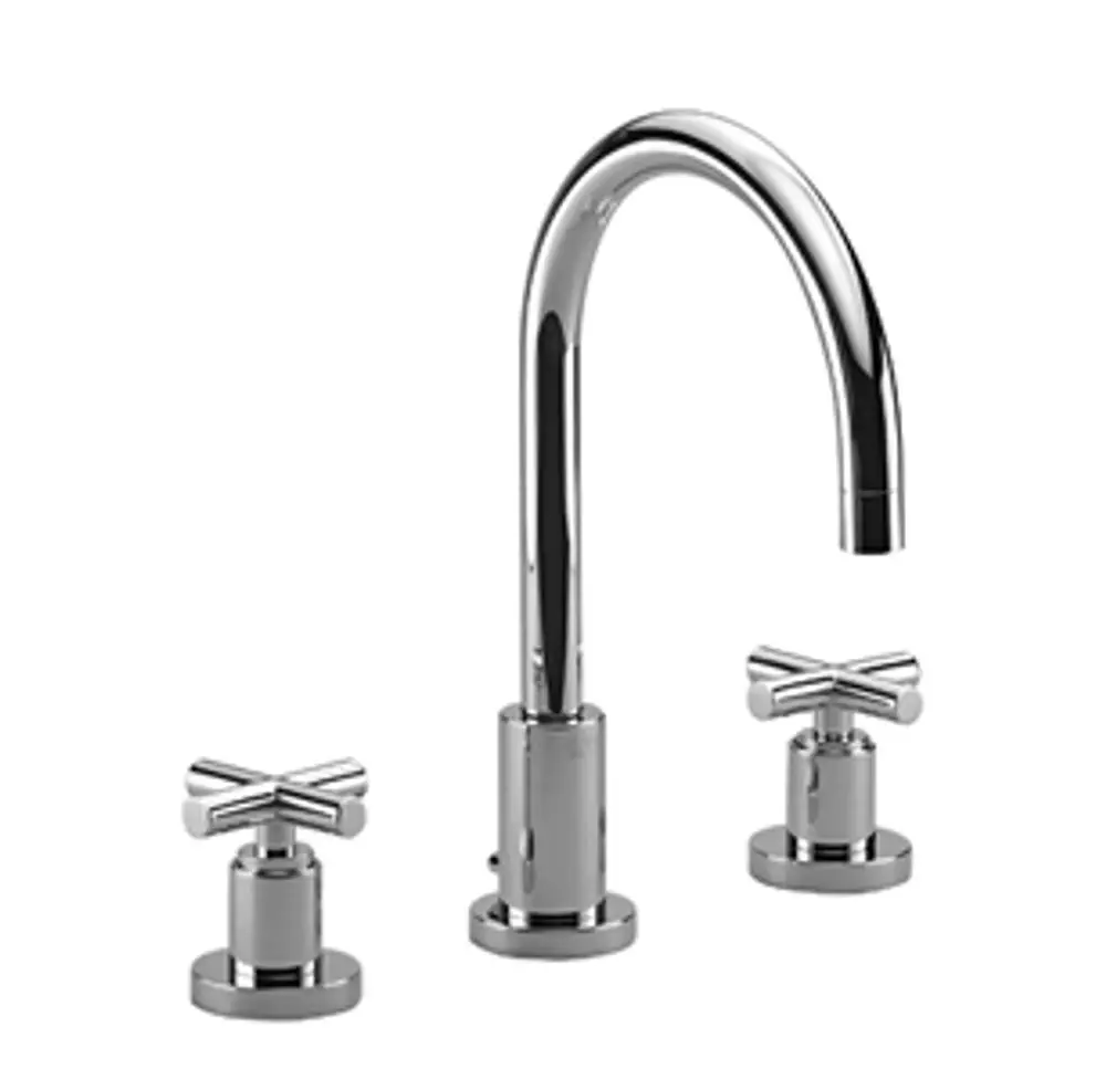 Dornbracht-TARA.-Waschtisch-Dreilochbatterie-mit Ablaufgarnitur-Ausladung 165mm-Dark Chrome, 20713892-19 Galeriebild 1